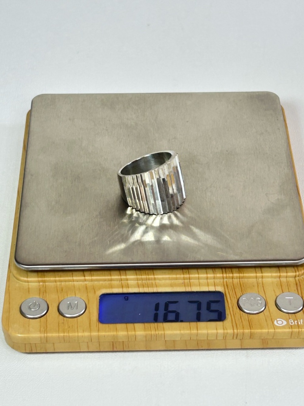 Signed Taxco Sterling Silver 925 Mexico Textured Brutalist Ring TH-85 OOAK - Picture 6 of 7